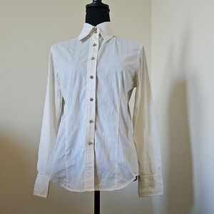Jones New York Cream Dress Shirt
